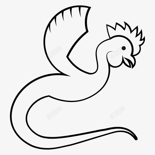 巨蜥蛇怪龙图标svg_新图网 https://ixintu.com 哈利波特 巨蜥 巨蜥图标 神话动物 蛇怪 龙