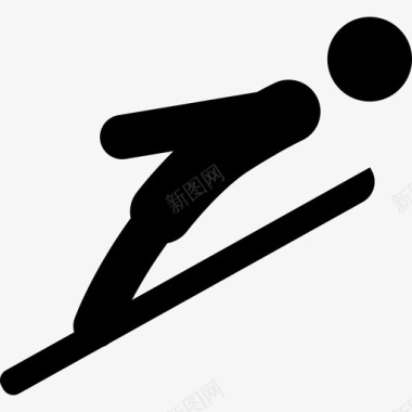 跳台滑雪体育奥运会图标图标