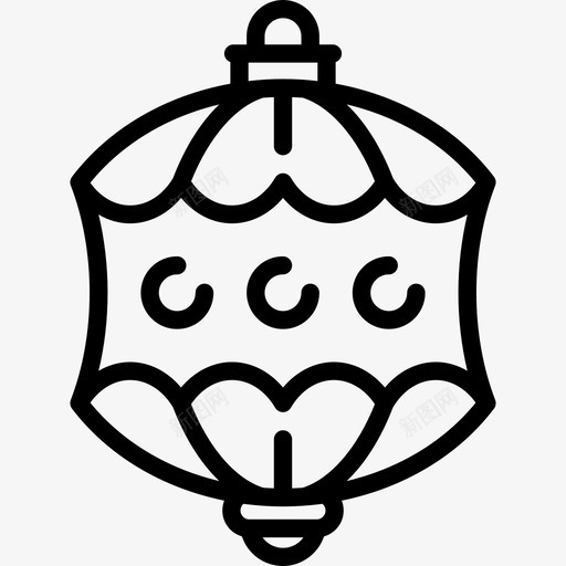 饰品圣诞球线工艺线状图标svg_新图网 https://ixintu.com 圣诞球线工艺 线状 饰品