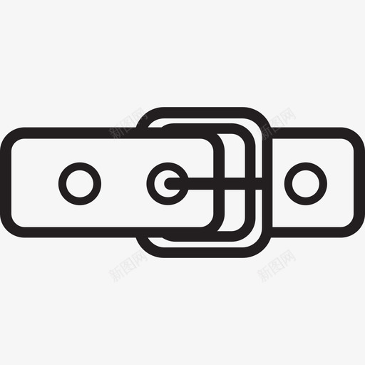 腰带时尚和精品直线型图标svg_新图网 https://ixintu.com 时尚和精品 直线型 腰带