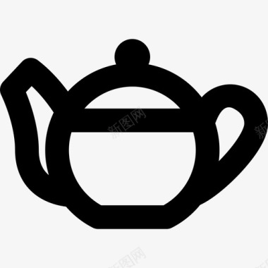 茶壶在家直系图标图标