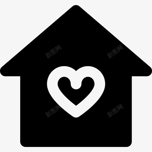 房子建筑物情人节充满了元素图标svg_新图网 https://ixintu.com 建筑物 情人节充满了元素 房子