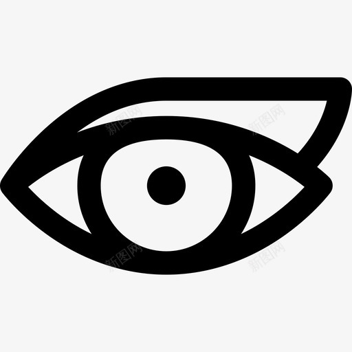 眼线眼袋线状图标svg_新图网 https://ixintu.com 眼线 眼袋 线状