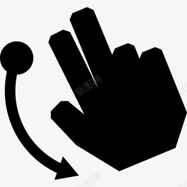 两个手指弹下来触摸触摸手势图标图标