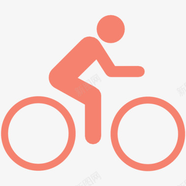 骑自行车运动图标图标