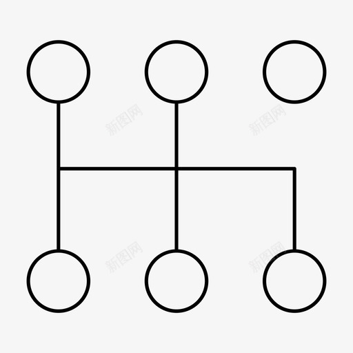 网络链接节点图标svg_新图网 https://ixintu.com 网络 节点 通用ui图标 链接