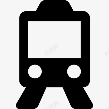 火车运输旅行填充图标图标