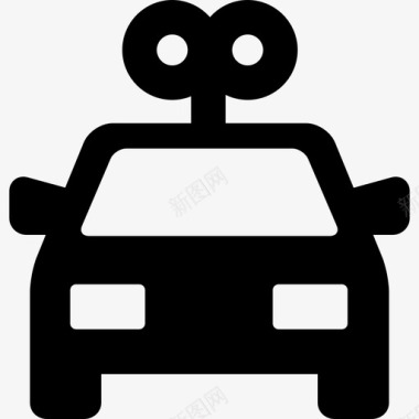 汽车玩具交通工具婴儿淋浴图标图标