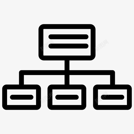 组织结构图表连接图标svg_新图网 https://ixintu.com 图表 搜索引擎优化和网站概述 组织结构 网络 连接