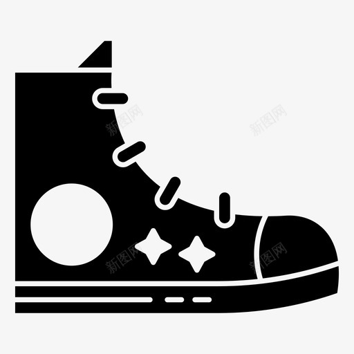 运动鞋靴子时装图标svg_新图网 https://ixintu.com 时装 运动鞋 靴子 鞋 鞋类