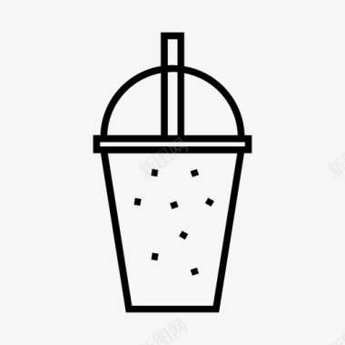 冷咖啡杯饮料法式咖啡图标图标