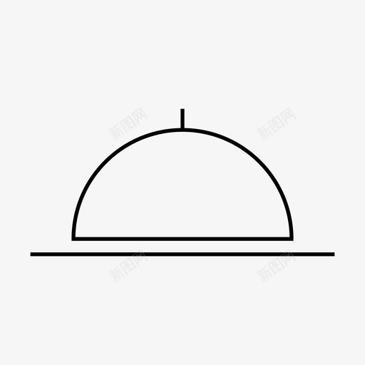 clochedisheat图标svg_新图网 https://ixintu.com cloche dish eat plate platter web 用户界面 餐厅