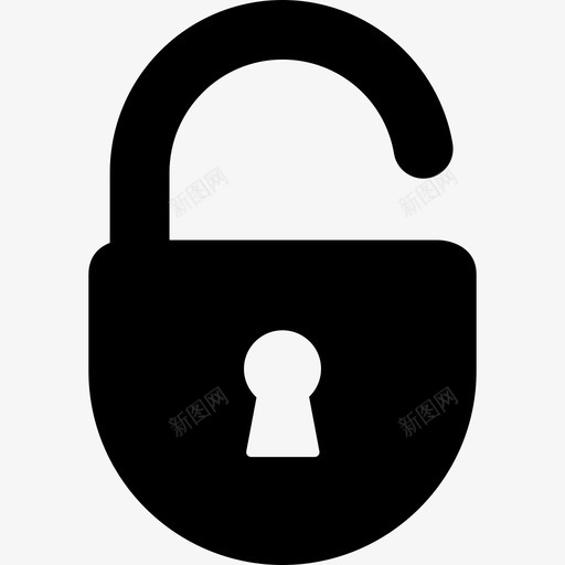打开锁安全钥匙组图标svg_新图网 https://ixintu.com 安全 打开锁 钥匙组