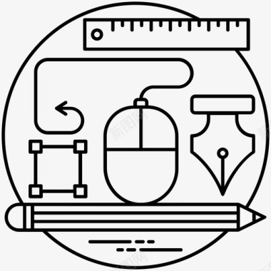 自由职业者autocad计算机图形学图标图标