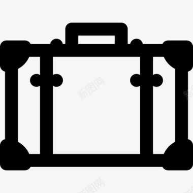 行李时髦和复古直线型图标图标