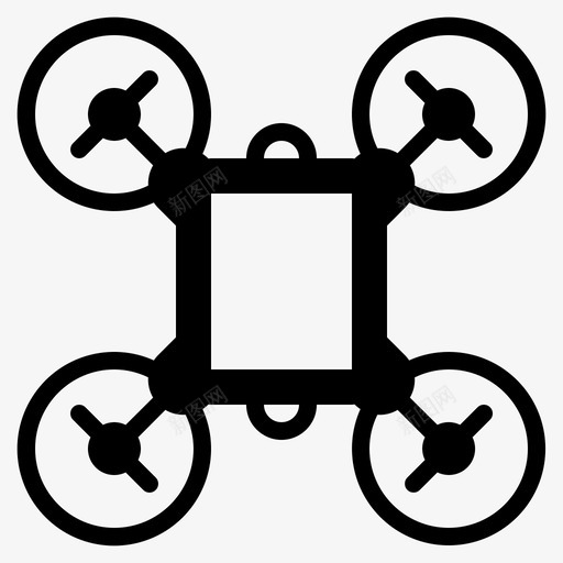 无人机运载机动性图标svg_新图网 https://ixintu.com 传感器 四旋翼机 无人机 机动性 机器人 运载 颠覆性技术图标