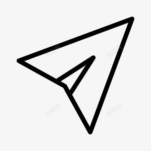 已发送投递图标svg_新图网 https://ixintu.com 图标 已发送 投递 通用图标 邮件 邮政 飞机