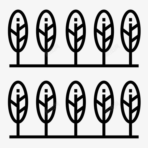 图案装饰重复图标svg_新图网 https://ixintu.com 图案设计 图案设计集合7 墙纸 树 装饰 重复