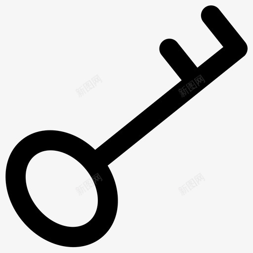 钥匙安全工具粗体圆形图标svg_新图网 https://ixintu.com 安全工具 粗体圆形 钥匙