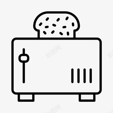 烤面包机电器烹饪图标图标