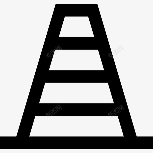 圆锥标志施工工具图标svg_新图网 https://ixintu.com 圆锥 施工工具 标志