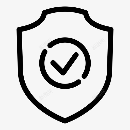 屏蔽标志安全图标svg_新图网 https://ixintu.com 安全 屏蔽 批准 标志 检查 防护 验证