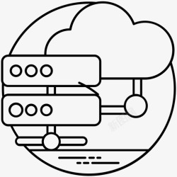 网络线路大数据数据集超大数据集图标高清图片