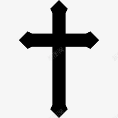 十字架形状宗教符号图标图标
