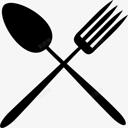 餐具小酒馆美食图标svg_新图网 https://ixintu.com 勺子和叉子 小酒馆 美食 餐具 餐厅