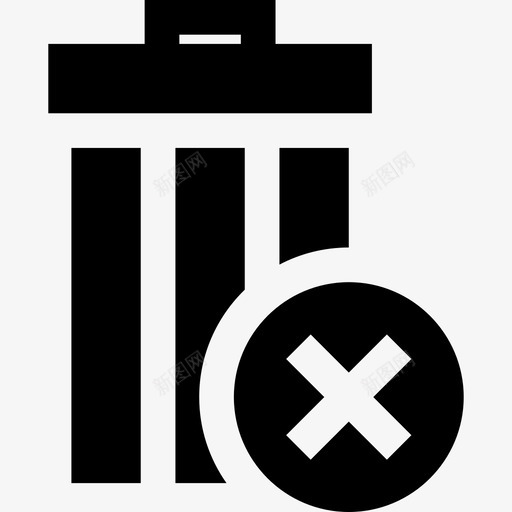 删除线性web按钮填充图标svg_新图网 https://ixintu.com 删除 填充 线性web按钮