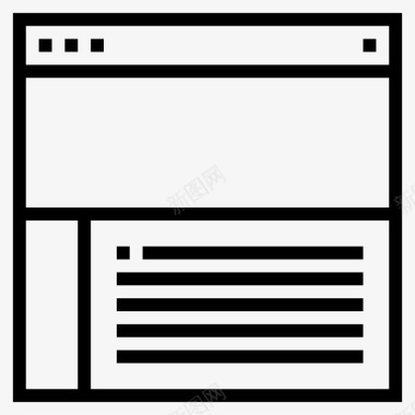 网站和用户界面互联网布局图标图标