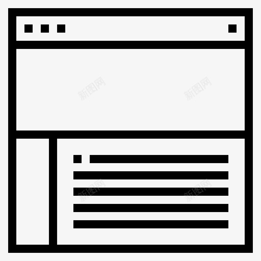 网站和用户界面互联网布局图标svg_新图网 https://ixintu.com 互联网 布局 用户界面 网站和用户界面