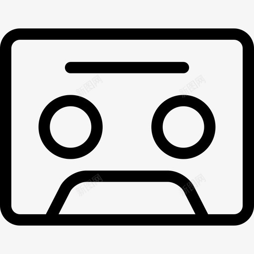 盒式磁带音乐和多媒体线性线性图标svg_新图网 https://ixintu.com 盒式磁带 线性 音乐和多媒体线性