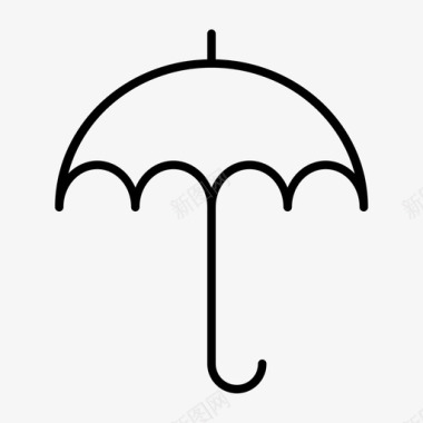 伞盖保护图标图标