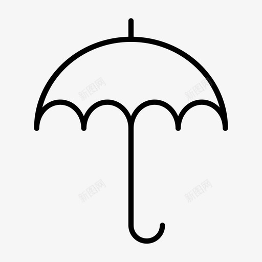 伞盖保护图标svg_新图网 https://ixintu.com 伞 保护 安全 盖 防雨 防风雨