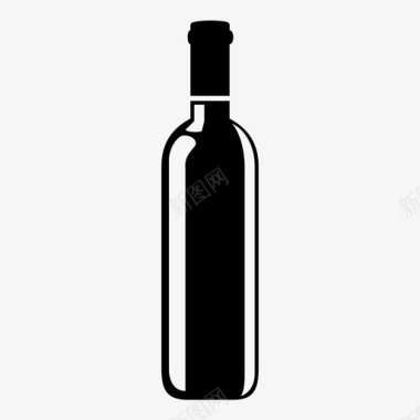 酒瓶饮料自助餐厅图标图标
