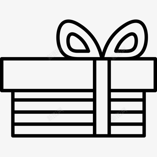 礼品盒圣诞系列工艺品图标svg_新图网 https://ixintu.com 圣诞系列工艺品 礼品盒