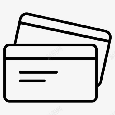 信用卡信用卡支付卡交易图标图标