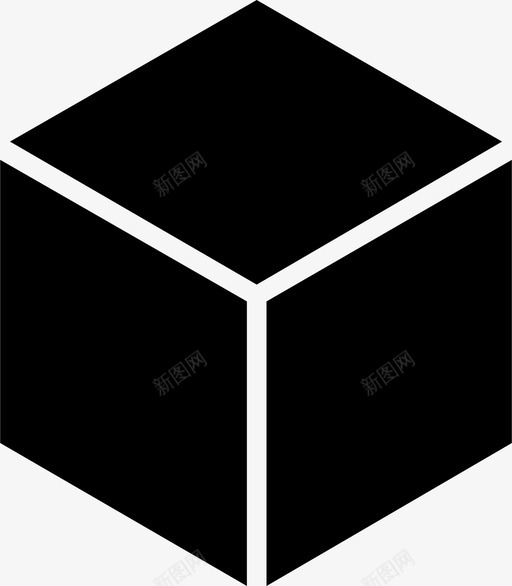 立方体长方体几何形状图标svg_新图网 https://ixintu.com 几何形状 包装 立方体 长方体