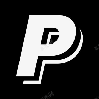 Paypal坚实的社交媒体徽标填充图标图标