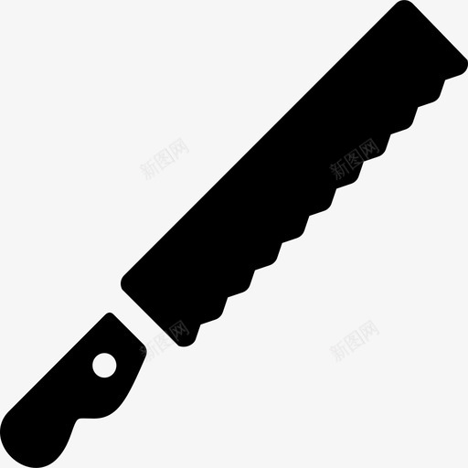 面包刀切割工具图标svg_新图网 https://ixintu.com 切割工具 面包刀