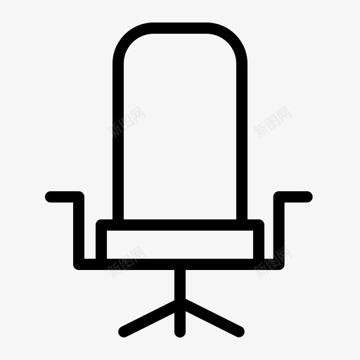 椅子老板家具图标svg_新图网 https://ixintu.com 内饰 家具 家具轮廓 座椅 椅子 老板
