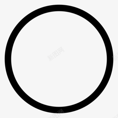 圆圈按钮形状图标图标