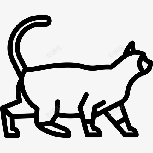 暹罗猫动物猫的繁殖体图标svg_新图网 https://ixintu.com 动物 暹罗猫 猫的繁殖体