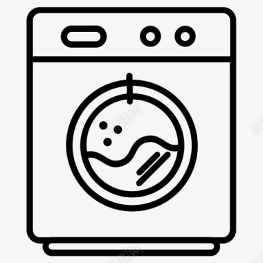 洗衣机衣物家用图标图标