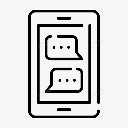 智能手机短信聊天通讯图标svg_新图网 https://ixintu.com 智能手机短信 短信 聊天 通讯
