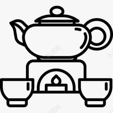 茶食物中餐图标图标