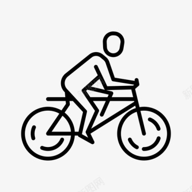 自行车骑车人乘客图标图标