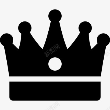 国王王冠投票和比赛填充图标图标