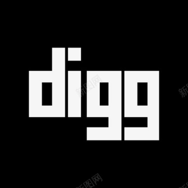 Digg坚实的社交媒体标识填充图标图标